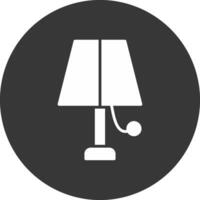 Lamp Glyph Inverted Icon vector