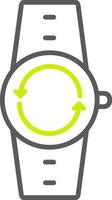 Synchronize Line Two Color Icon vector