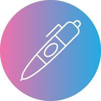 Pen Line Gradient Circle Icon vector