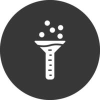Funnel Glyph Inverted Icon vector