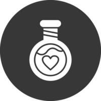 Potion Glyph Inverted Icon vector