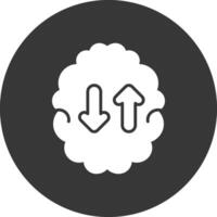 Knowledge Glyph Inverted Icon vector