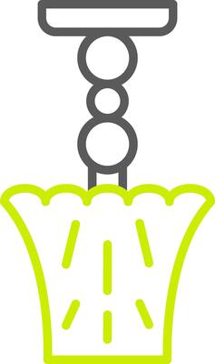 Lamp Line Two Color Icon