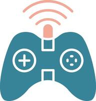 Gaming Glyph Two Color Icon vector