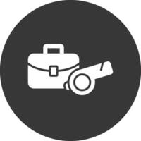 Business Glyph Inverted Icon vector