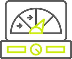 Gauge Line Two Color Icon vector