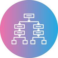 TimeLine Gradient Circle Line Gradient Circle Icon vector