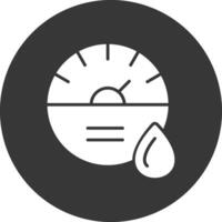 Dial Glyph Inverted Icon vector