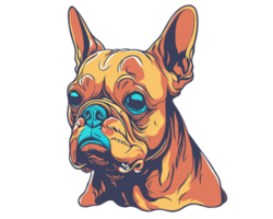 Französisch Bulldogge Zombie Hund Karikatur Illustration png
