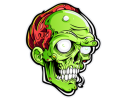 Zombie Skelett auf transparent Hintergrund png