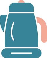 Kettle Glyph Two Color Icon vector