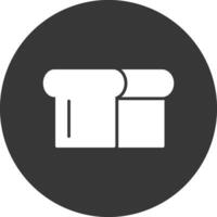 Bread Glyph Inverted Icon vector