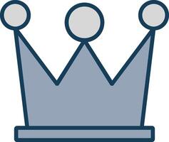 High Quality Content Line Filled Grey Icon vector