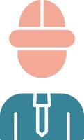 Architect Glyph Two Color Icon vector