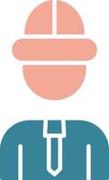 Architect Glyph Two Color Icon vector