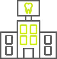 Dental Care Line Two Color Icon vector