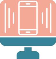 Responsive Design Glyph Two Color Icon vector