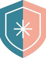 Secure Analytics Glyph Two Color Icon vector