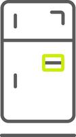 Fridge Line Two Color Icon vector