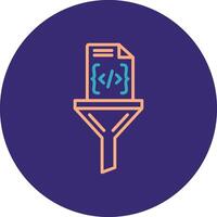 Tools And Utensils Line Two Color Circle Icon vector