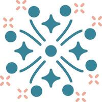 Firework Glyph Two Color Icon vector