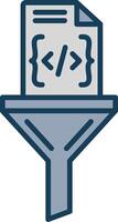 Tools And Utensils Line Filled Grey Icon vector