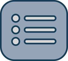 Menu Line Filled Grey Icon vector