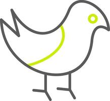 Bird Line Two Color Icon vector