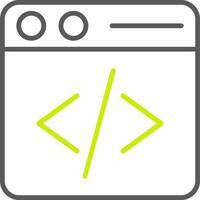 Web Design Line Two Color Icon vector