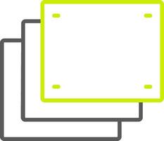 Foam Line Two Color Icon vector