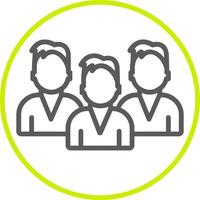 Mans Line Two Color Icon vector