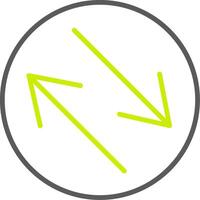 Swap Line Two Color Icon vector