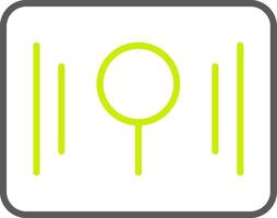 Key Hole Line Two Color Icon vector