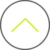 Chevron Line Two Color Icon vector