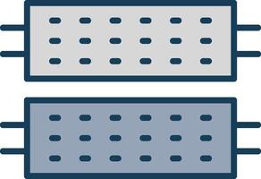 Led Line Filled Grey Icon vector