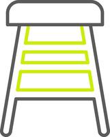 Bar Stool Line Two Color Icon vector