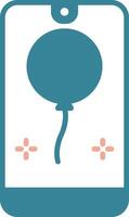 Mobile Glyph Two Color Icon vector