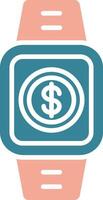 Payment Glyph Two Color Icon vector