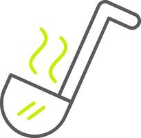 Ladle Line Two Color Icon vector