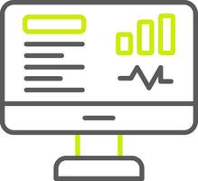 Dashboard Line Two Color Icon vector