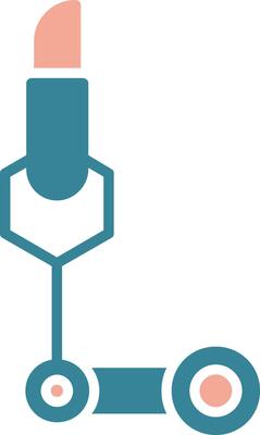 Science Glyph Two Color Icon