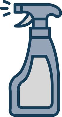 Window Cleaner Line Filled Grey Icon