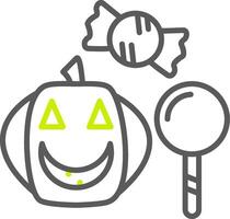 Trick or Treat Line Two Color Icon vector