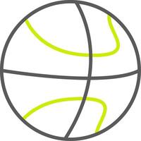 Basketball Line Two Color Icon vector