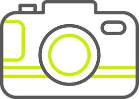 Camera Line Two Color Icon vector