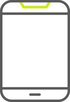 Mobile Phone Line Two Color Icon vector