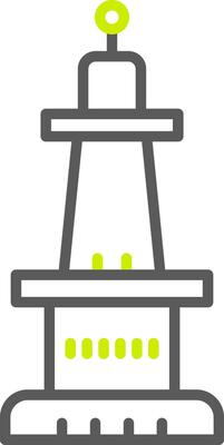 Monument Line Two Color Icon