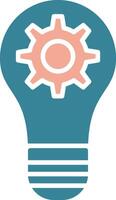 Creativity Glyph Two Color Icon vector