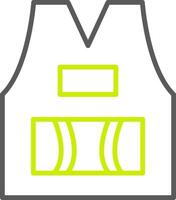 Sleeveless Line Two Color Icon vector