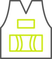 Sleeveless Line Two Color Icon vector